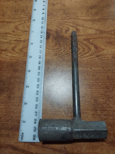 Vintage lug nut tool - t-tool, &